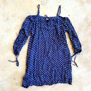 Velvet Bohemian Off the Shoulder Double Lined Dress